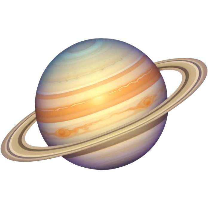 gradient saturn planet with ring emoji