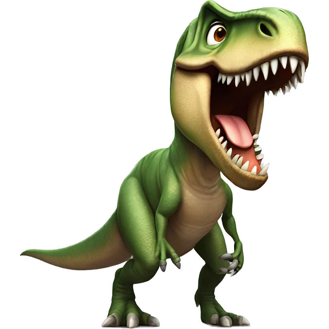 T-Rex dinosaur in shock emoji