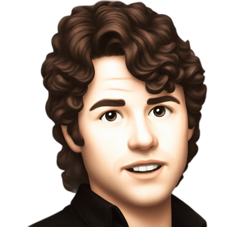 retro boy portrait staring emoji