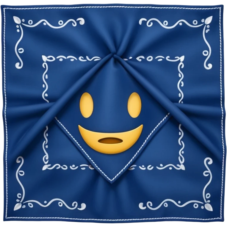 Dark Blue Emoji bandana emoji