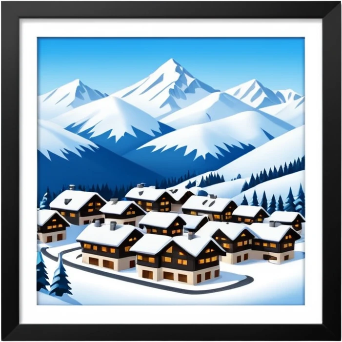 luxus ski resort emoji