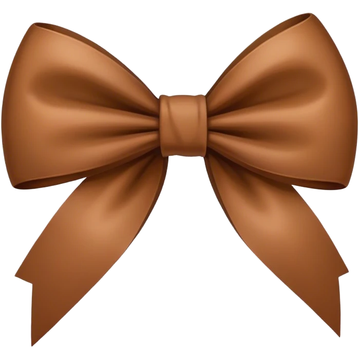Brown bow emoji