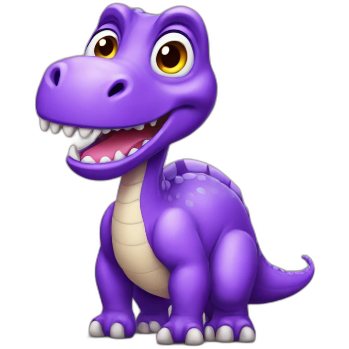 Purple dinosaur emoji