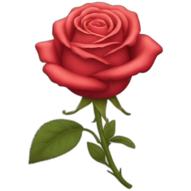 Rose rouge emoji