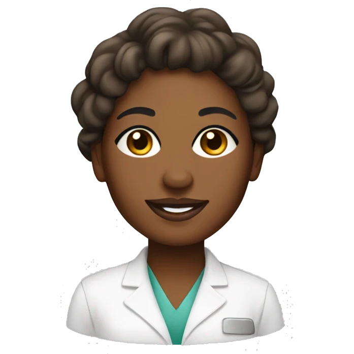 Medium brown skin esthetician  emoji