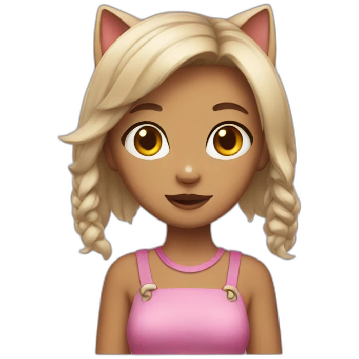 Cat girl emoji