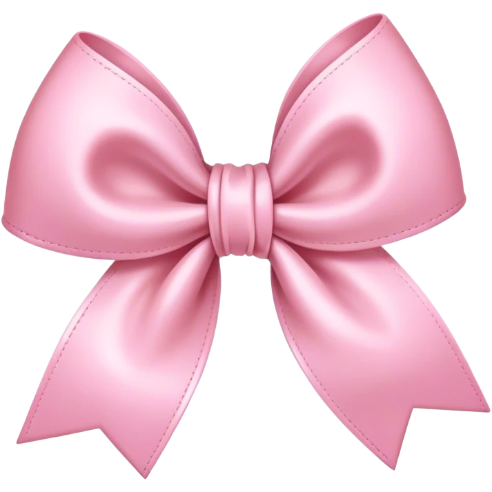 Coquette bow color baby pink emoji