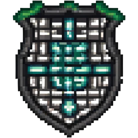 Dark shield with </> code symbols in bright color emoji