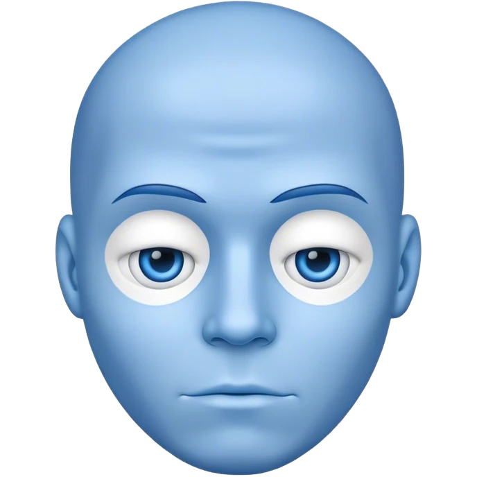 a blue man emoji