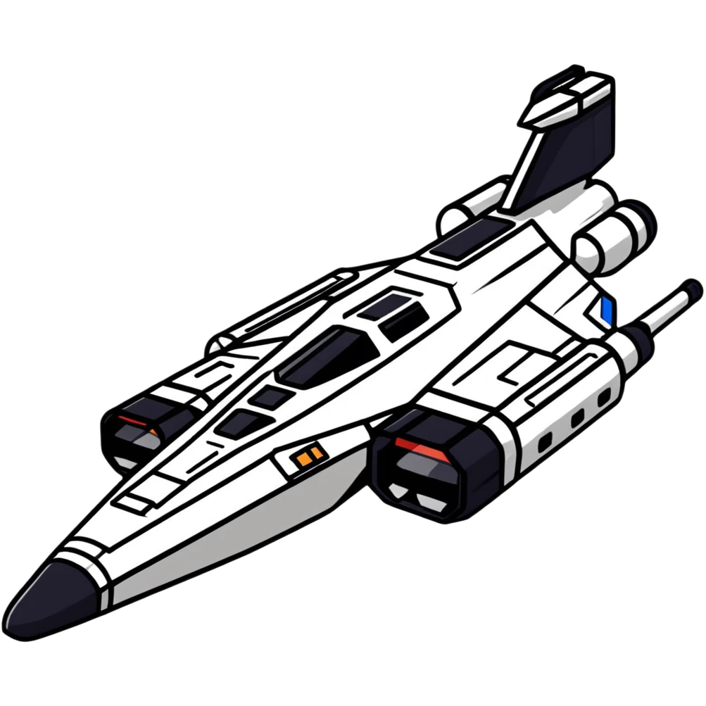 Interstellar carrier ship with fighter bays emoji