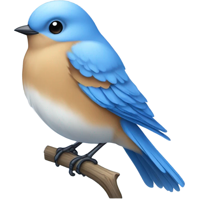 Cold bluebird emoji