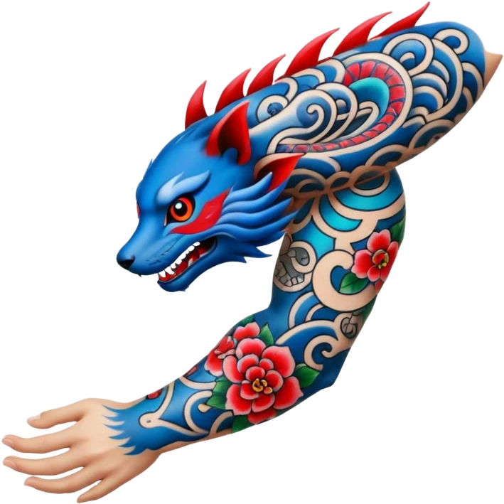 Japanese arm tattoo emoji emoji