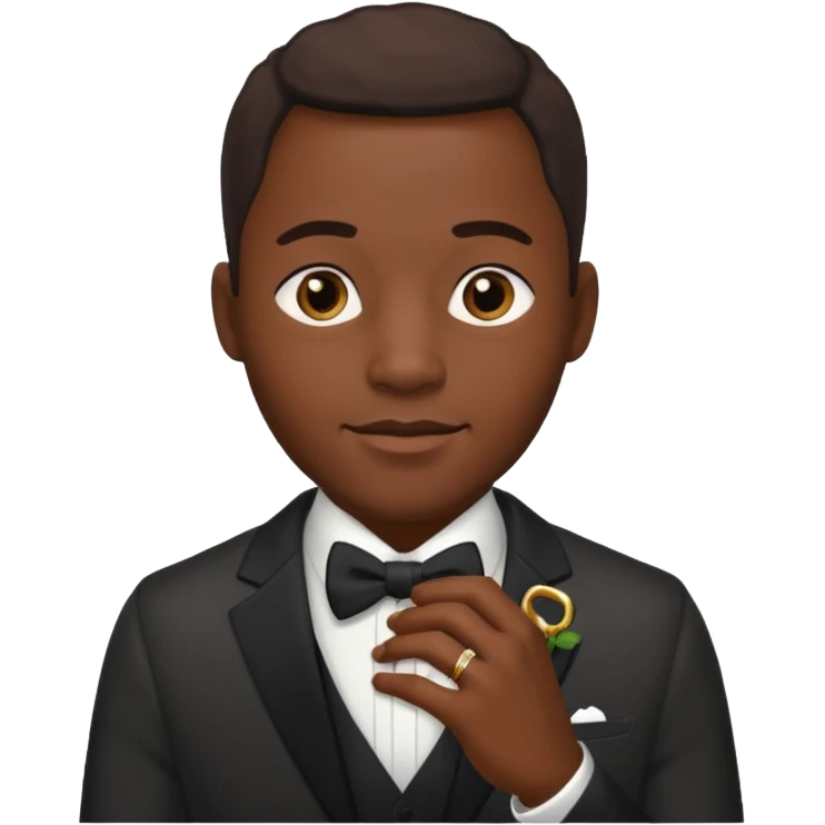 hombre afroamericano casado  emoji
