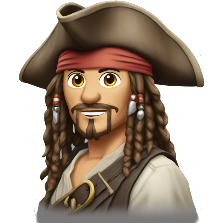 Jack sparrow qui boit du Rome  emoji