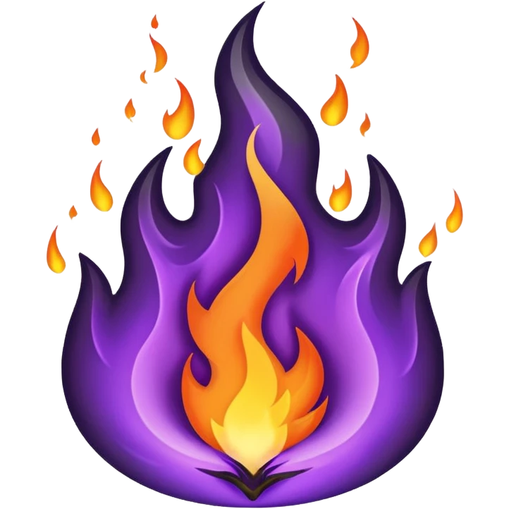 A purple fire emojis emoji