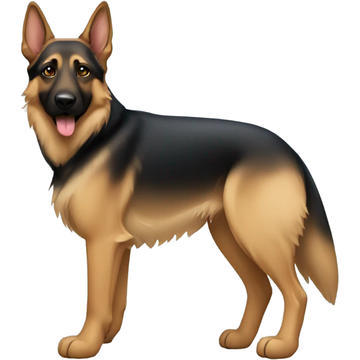 female german shepherds with brown paws emoji