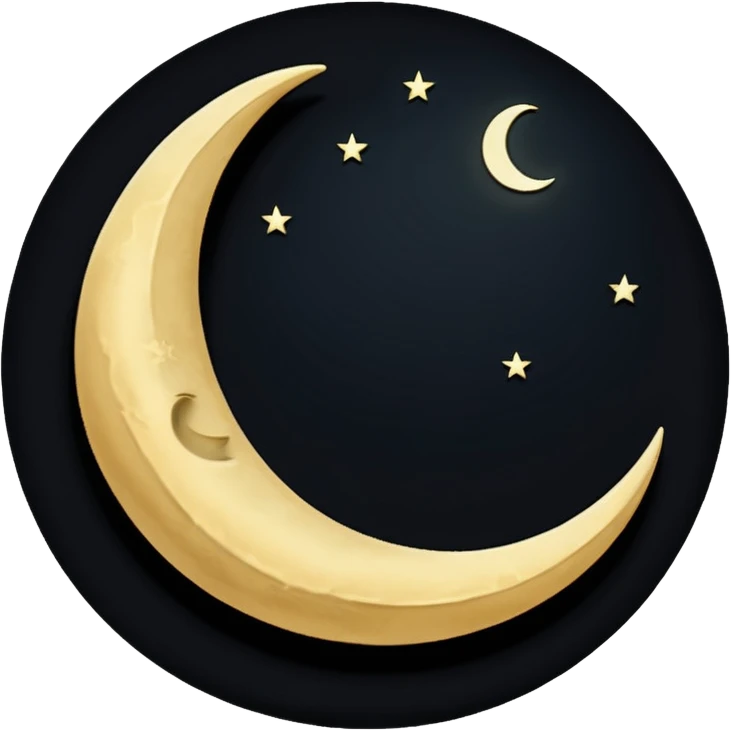 حلال ماه مشکی emoji