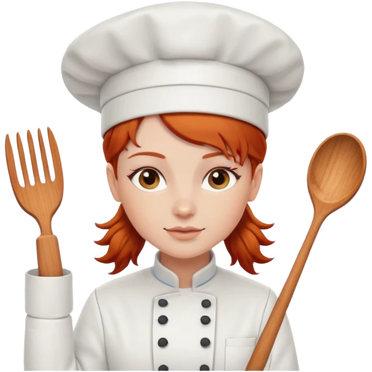 Redhead chef emoji