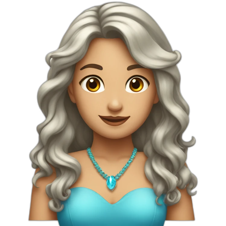 Delfín con una chica ensima emoji