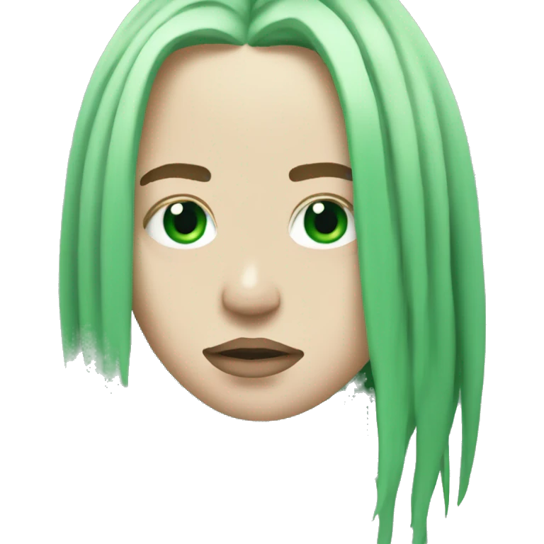 Billie Eilish green roots emoji