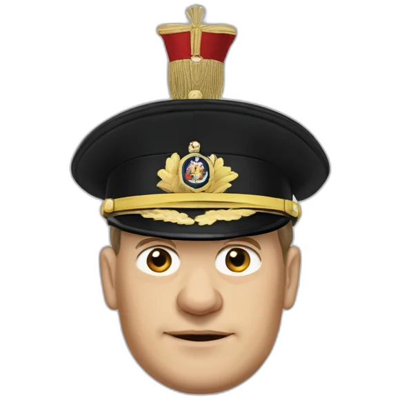 Olaf Scholz in Prussian uniform emoji