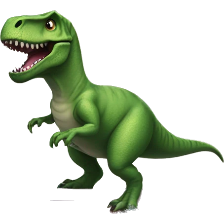 t-rex wearing a tutu on a surfboard emoji
