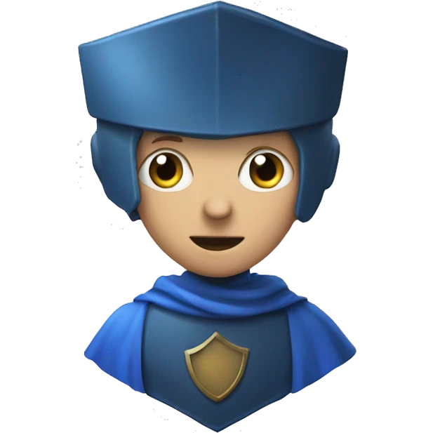 blue-moderator-shield- emoji