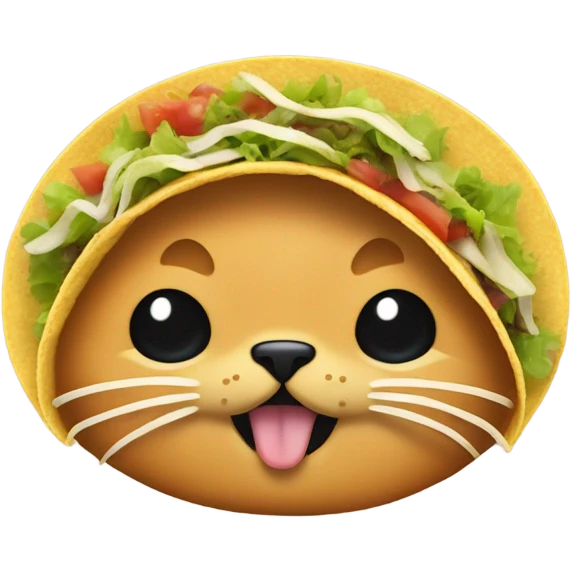 Cat made of tacos  emoji