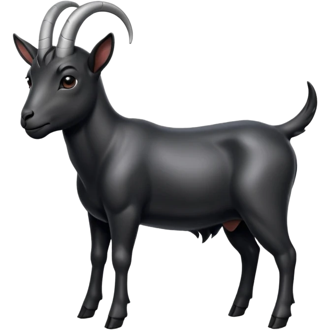 goat all black emoji