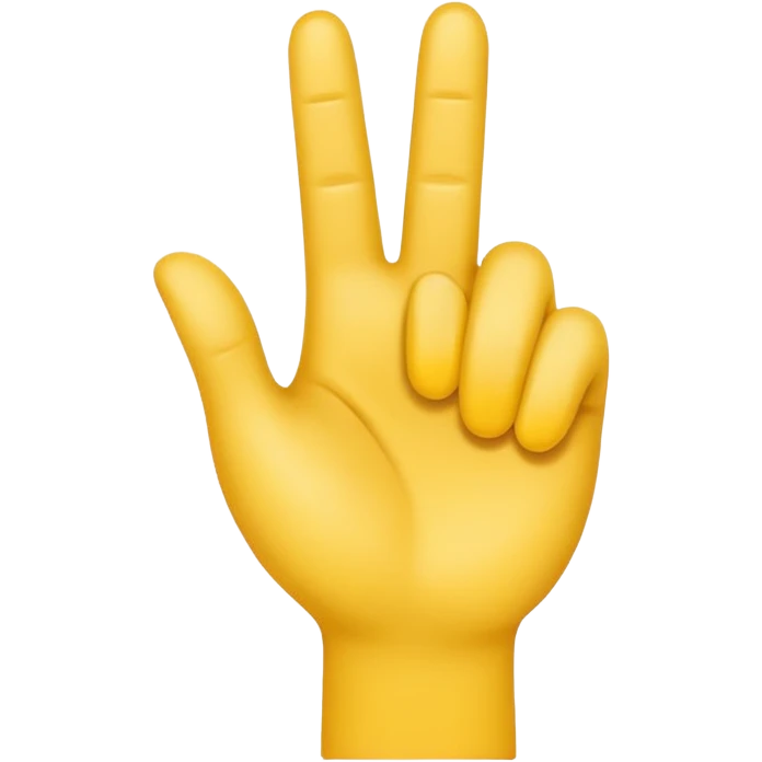 yellow emoji ios style hand making an 'L' of loser shape emoji