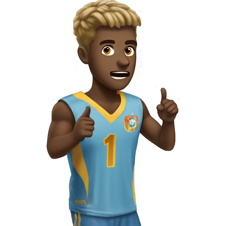 marcus rashfording point at his head celebration emoji