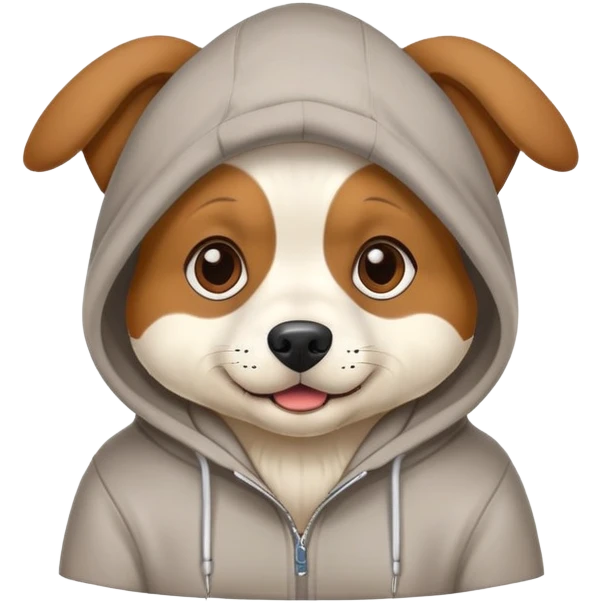 dog with hoodie emoji