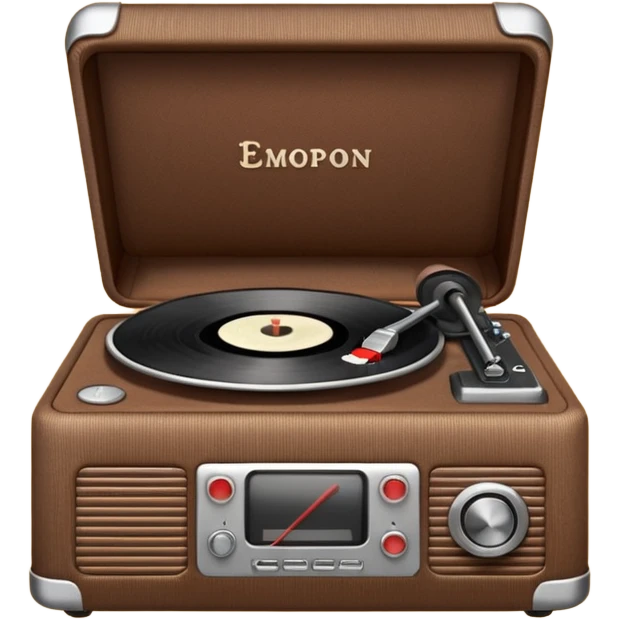 Corduroy record player ribbed texture emoji