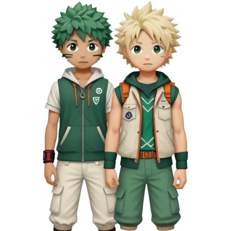 Bakugo and Deku from My Hero Academia together emoji
