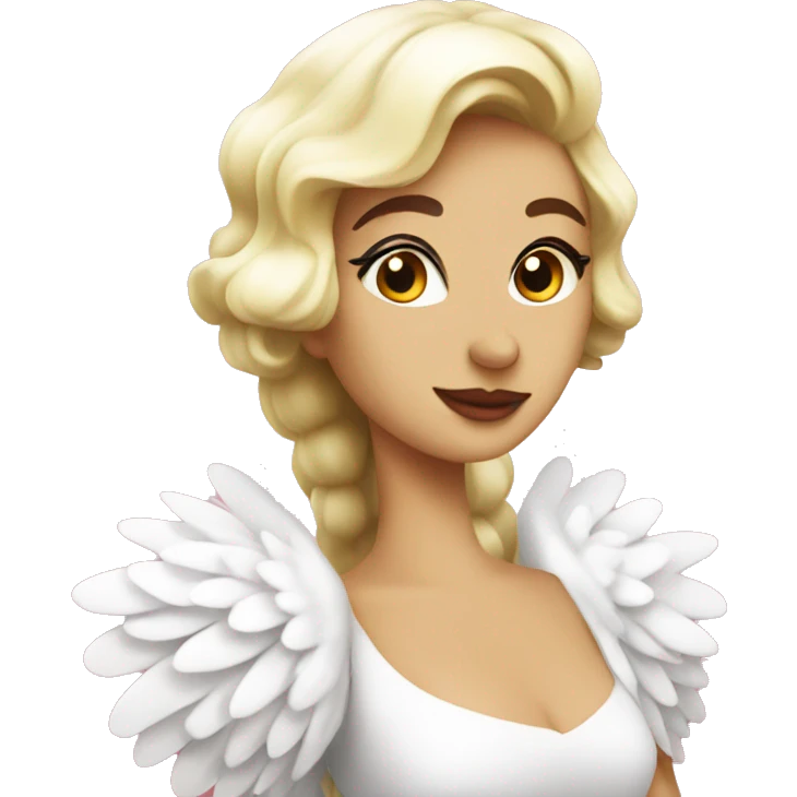Coquette swan emoji