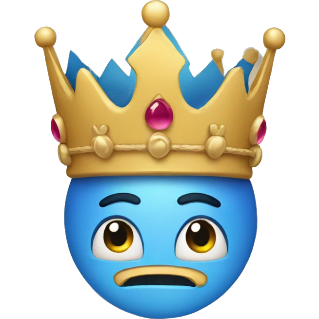 Emoji with crown  emoji