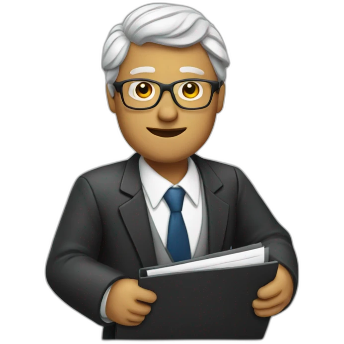 lawyer with a folder emoji