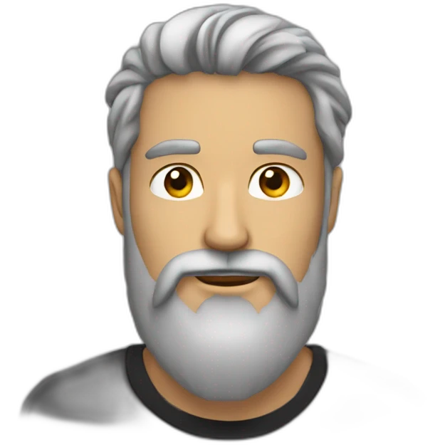 Man padlock beard side looking emoji