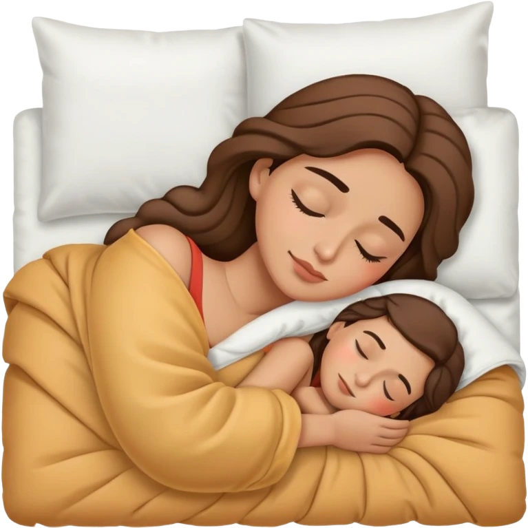 spanish female sleeping with comforter emoji