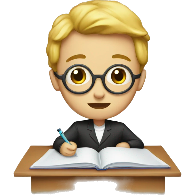 concentrate to study in class emoji