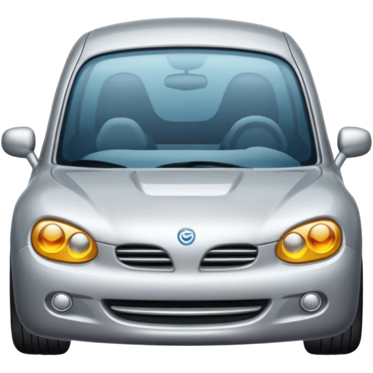 Stribrne Auto emoji