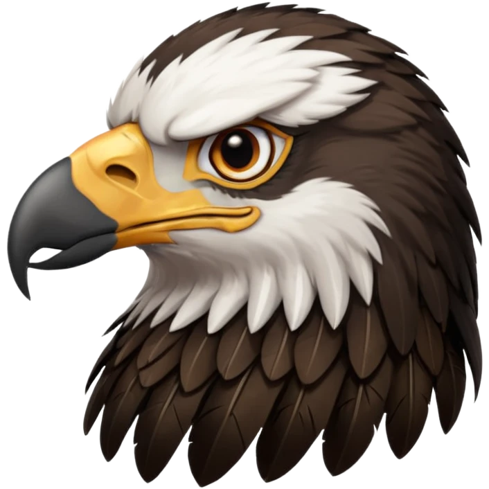 Eagle head emoji,use black theme, I dun want the white part  emoji