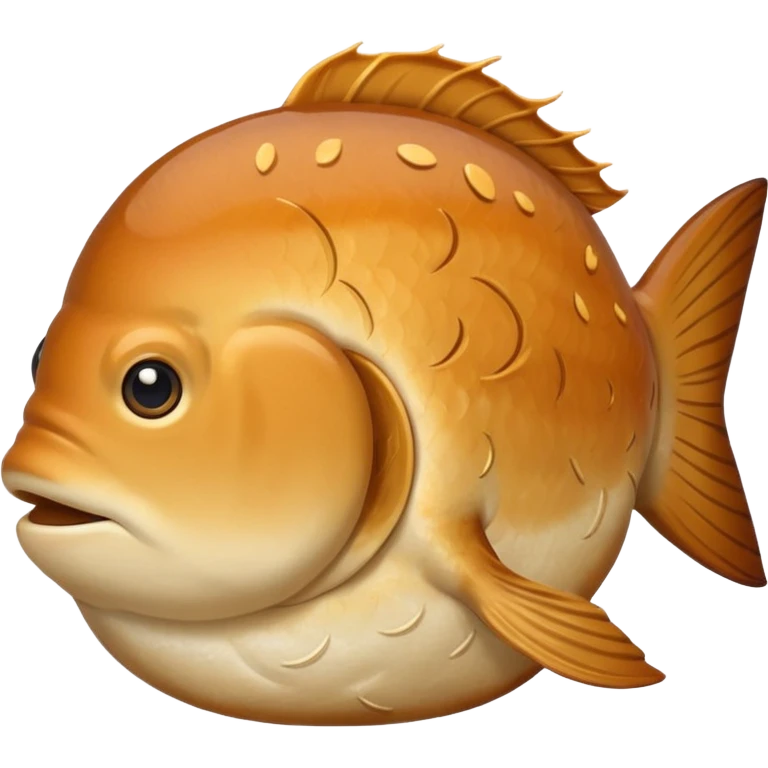 fish-shaped bun like simple emoji for using app  emoji