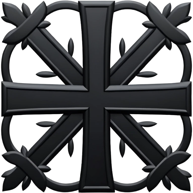 Cross-and-crosslets emoji