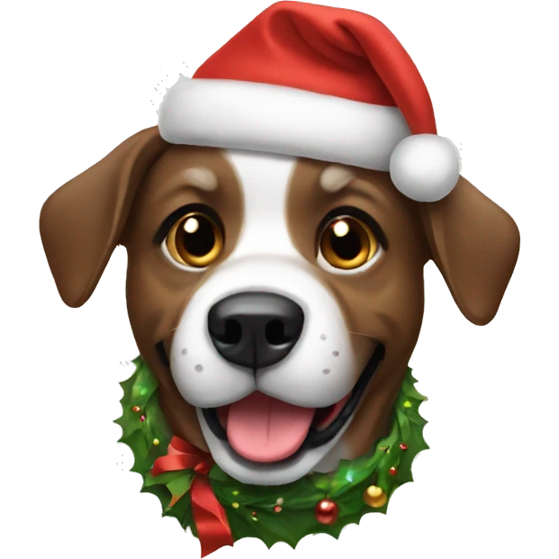 christmas dog emoji