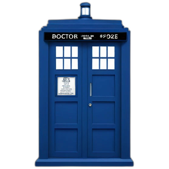 Doctor WHO Tardis emoji