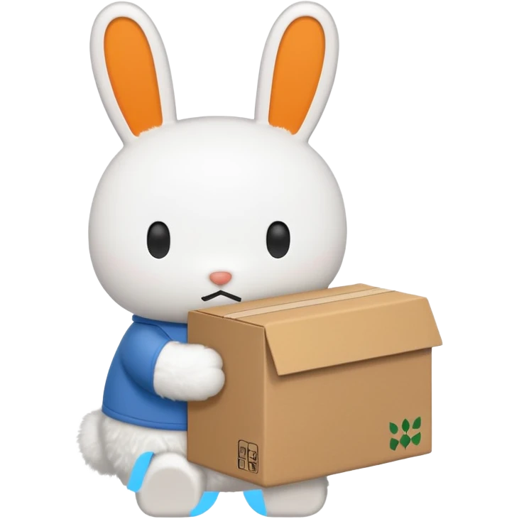 miffy with box emoji