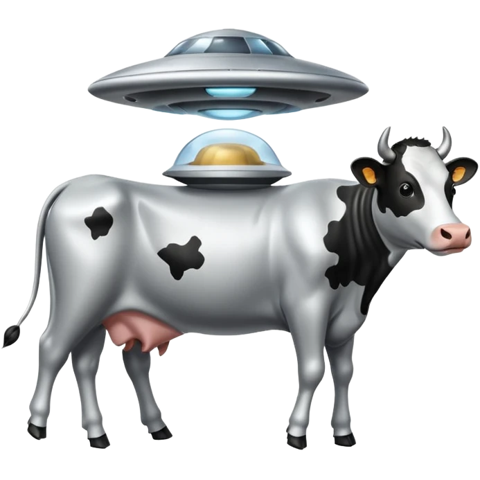 НЛО с коровой  emoji