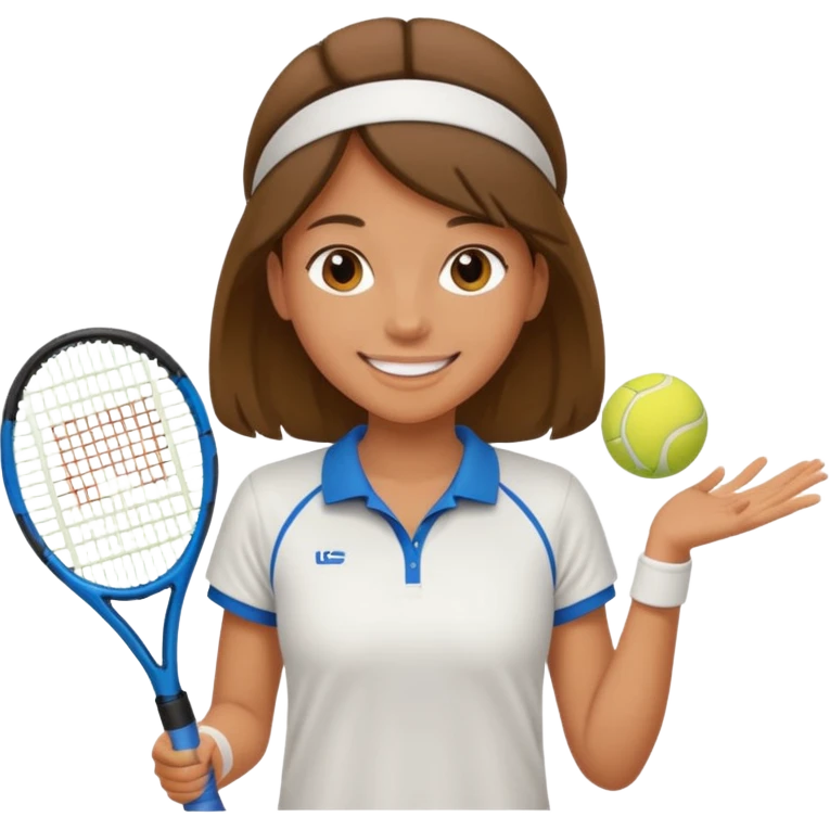 tennis girl jersey emoji
