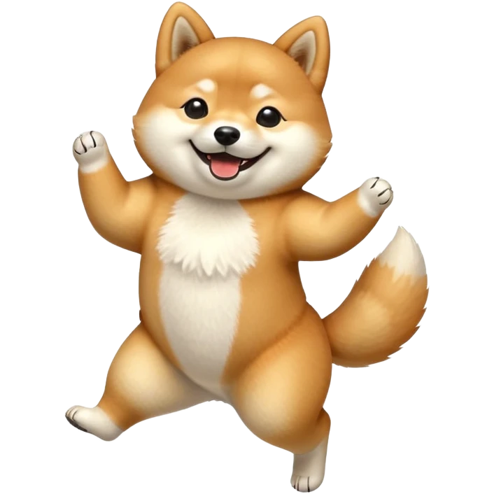 happy shiba inu dancing emoji